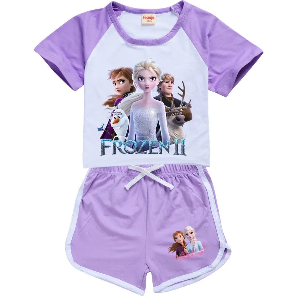 Pyjama enfant Reine des Neiges 2, tailles 100cm à 160cm