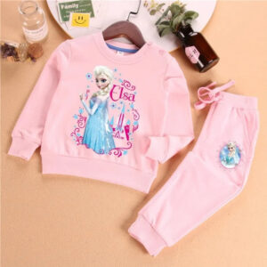 Pyjama d'hiver La Reine des Neiges, coloris Bleu ou Rose