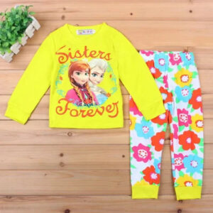 Pyjama jaune La Reine des Neiges du 3 au 6 ans