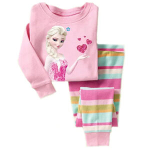 Pyjama rayé La Reine des Neiges coloris maroon
