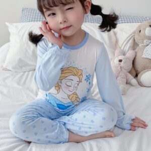 Pyjama Elsa La Reine des Neiges avec tailles enfant de 70-80cm à 125-135cm