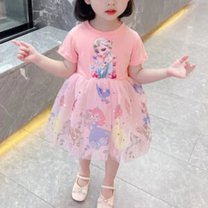 Robe princesse Elsa Disney, tailles 3 à 8 ans