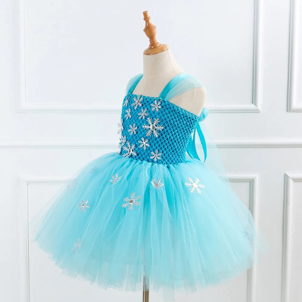 Robe flocon La Reine des Neiges avec option accessoires – Image 2