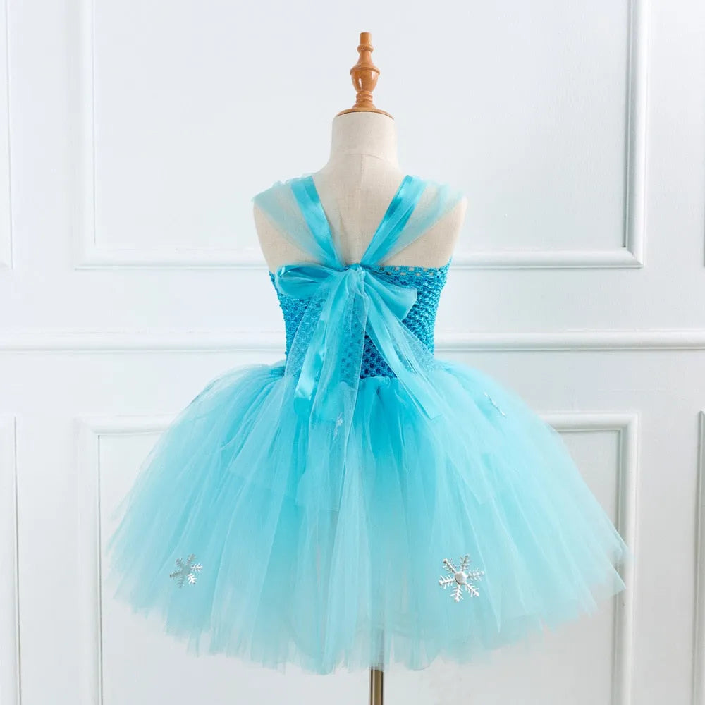 Robe flocon La Reine des Neiges avec option accessoires – Image 3
