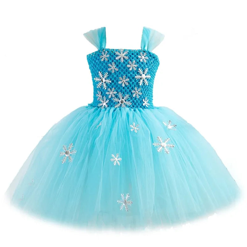 Robe flocon La Reine des Neiges avec option accessoires – Image 5