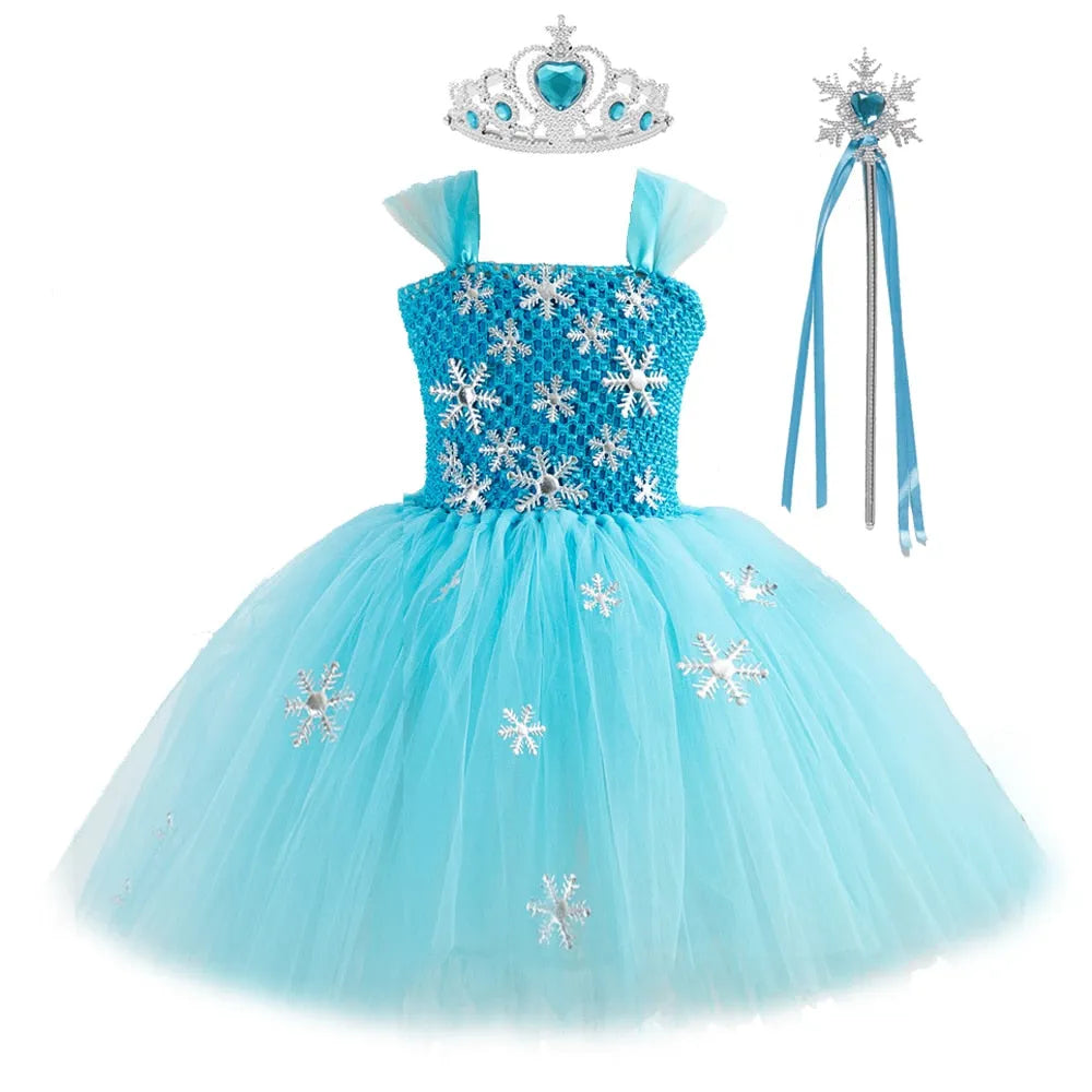 Robe flocon La Reine des Neiges avec option accessoires – Image 6