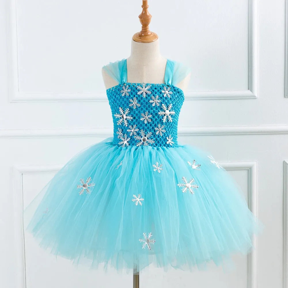 Robe flocon La Reine des Neiges avec option accessoires