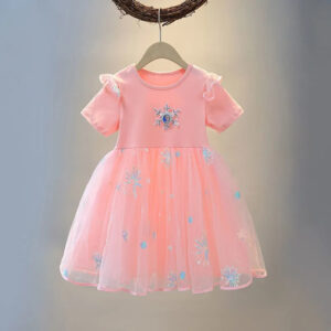 Robe Reine des Neiges à flocons, tailles 3 à 8 ans