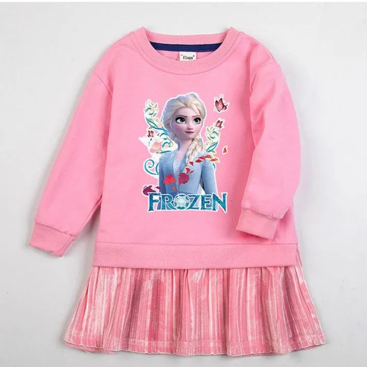 Robe Frozen La Reine des Neiges en tailles 90cm à 140cm