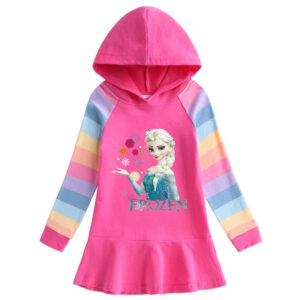 Robe Fuchsia La Reine des Neiges avec tailles 90 à 140