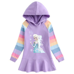 Robe Reine des Neiges lilas, tailles 90 à 140