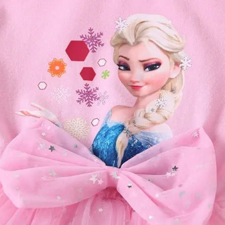 Robe style princesse Reine des Neiges, bleu ou rose – Image 5