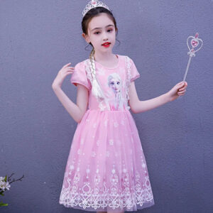 Robe à broderies Reine des Neiges pour enfant