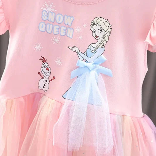 Robe Reine des Neiges Snow Queen, 3 à 7 ans – Image 2