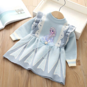 Robe enfant Reine des Neiges, version chaude