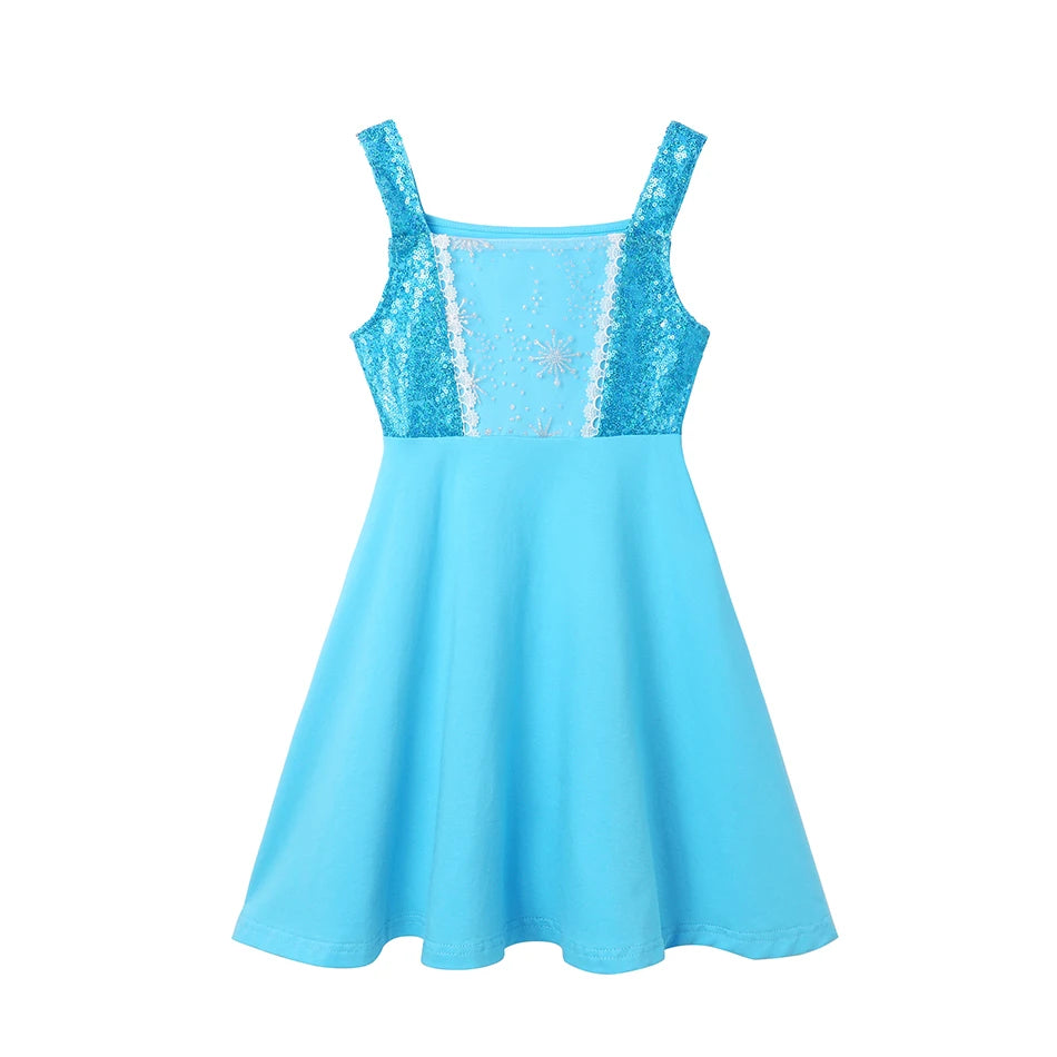 Robe Elsa Reine des Neiges, tailles 100 à 150 – Image 2