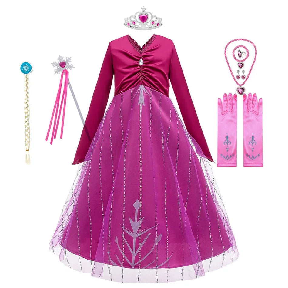 Robe de nuit Elsa La Reine des Neiges avec option accessoires – Image 2
