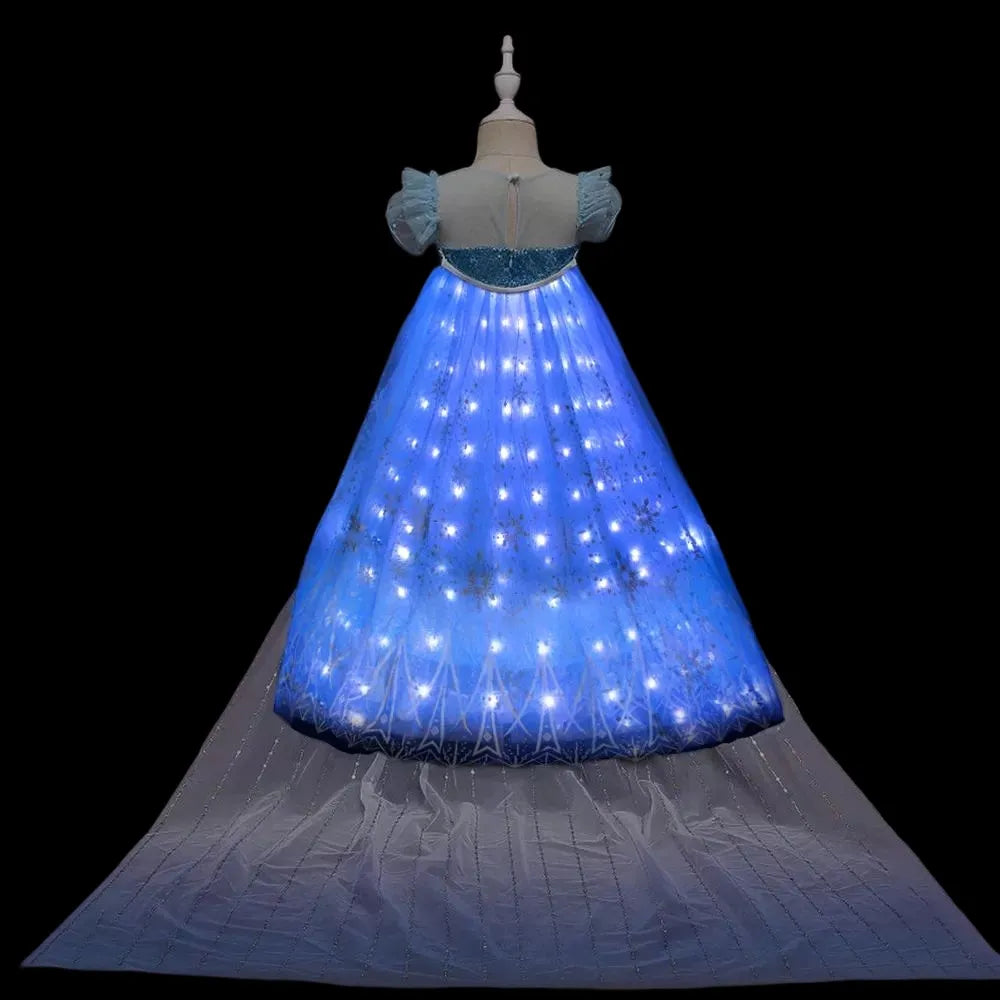Robe LED La Reine des Neiges avec lumières – Image 6