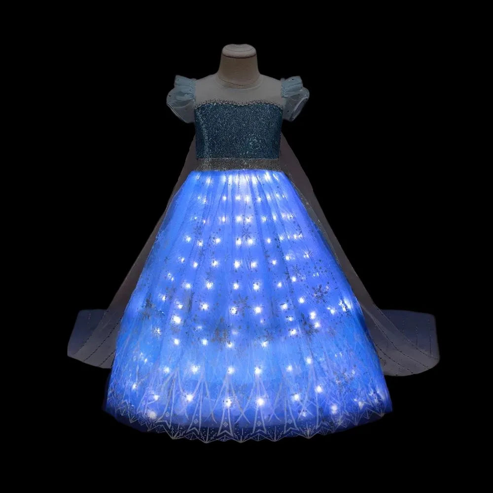 Robe LED La Reine des Neiges avec lumières – Image 5