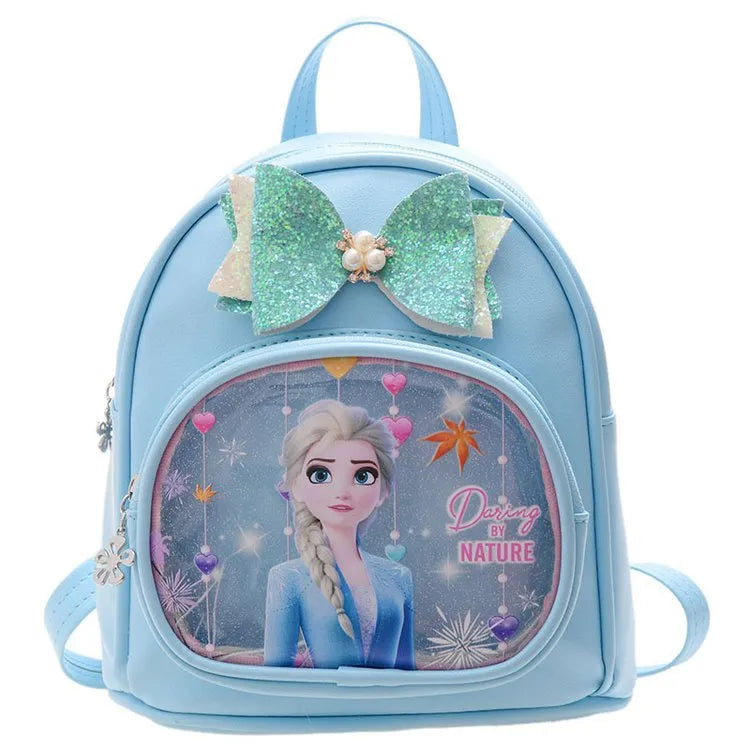 Sac Reine des Neiges avec nœud, couleurs Rose ou Bleu – Image 6