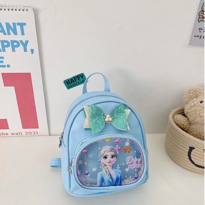 Sac Reine des Neiges avec nœud, couleurs Rose ou Bleu – Image 7