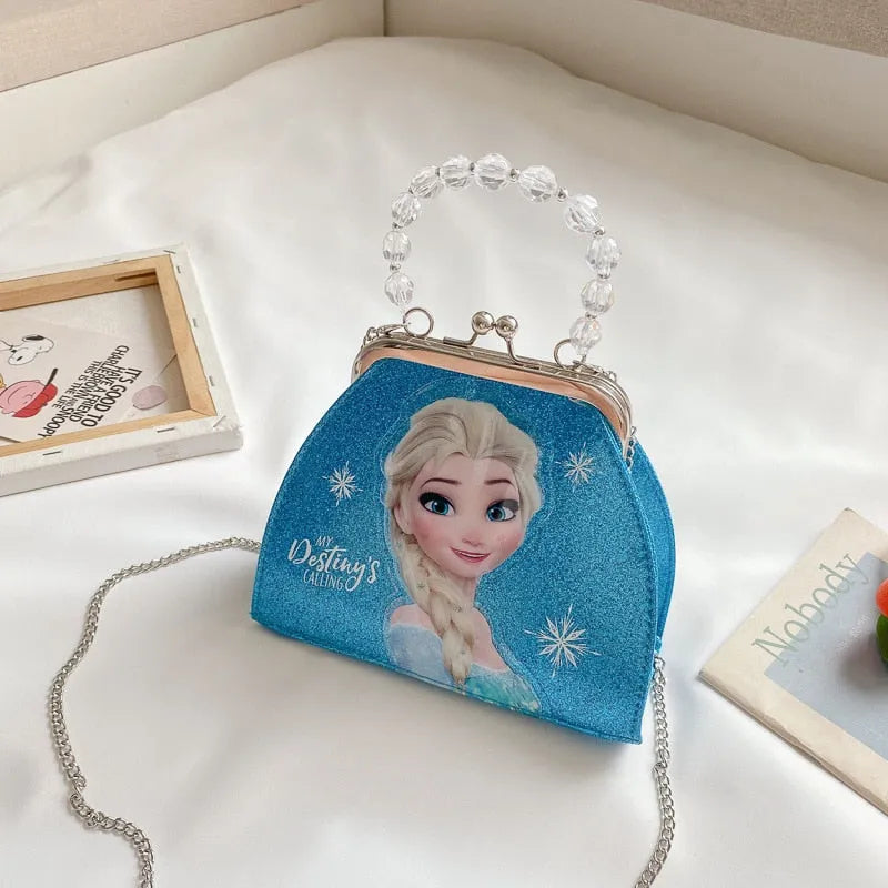 Sac à main bleu Reine des Neiges format unique