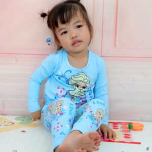 Pyjama enfant Reine des Neiges en coton