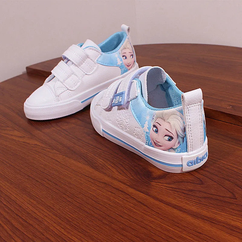 Sneakers Reine des Neiges roses ou bleues du 25 au 36 – Image 3