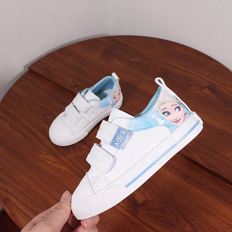 Sneakers Reine des Neiges roses ou bleues du 25 au 36 – Image 4