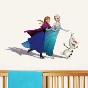 Sticker La Reine des Neiges avec Elsa, Olaf et Anna