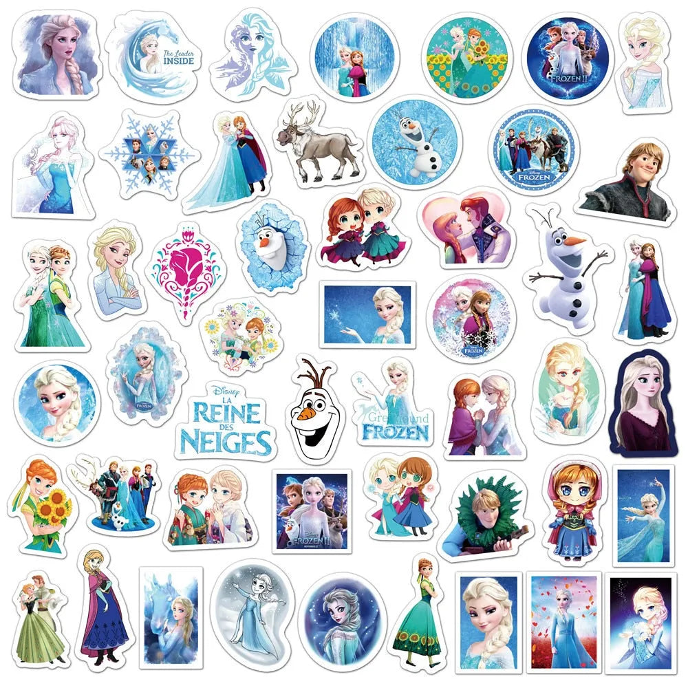 Stickers Reine des Neiges en lots de 10, 30, 50 ou 100 pièces – Image 2
