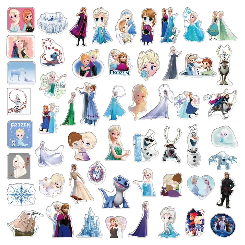 Stickers Reine des Neiges en lots de 10, 30, 50 ou 100 pièces – Image 3