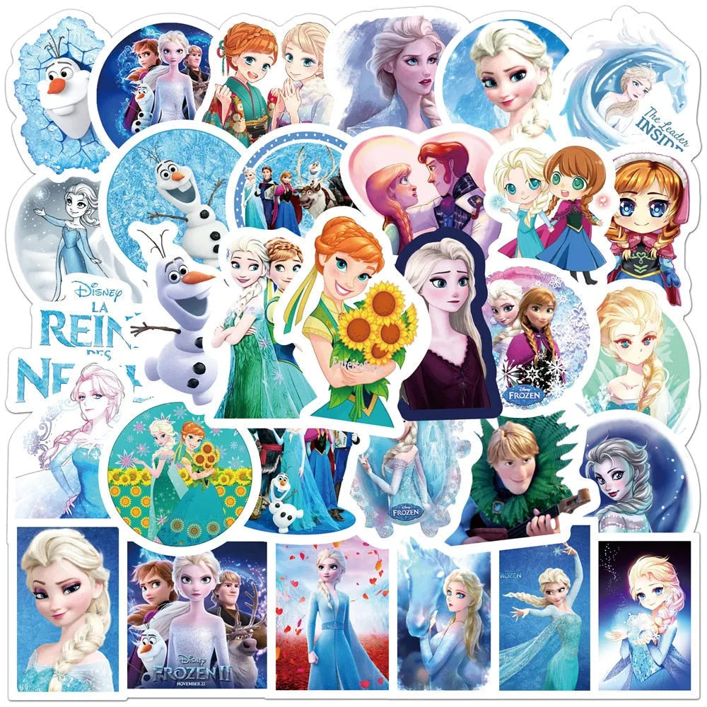 Stickers Reine des Neiges en lots de 10, 30, 50 ou 100 pièces – Image 4