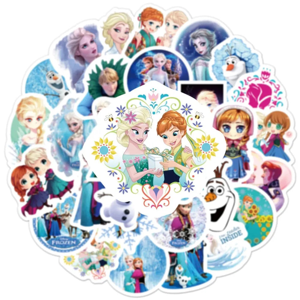 Stickers Reine des Neiges en lots de 10, 30, 50 ou 100 pièces – Image 6