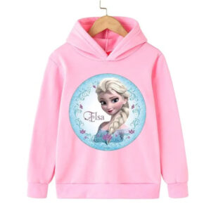 Sweat rose Reine des Neiges, tailles 90CM à 170CM