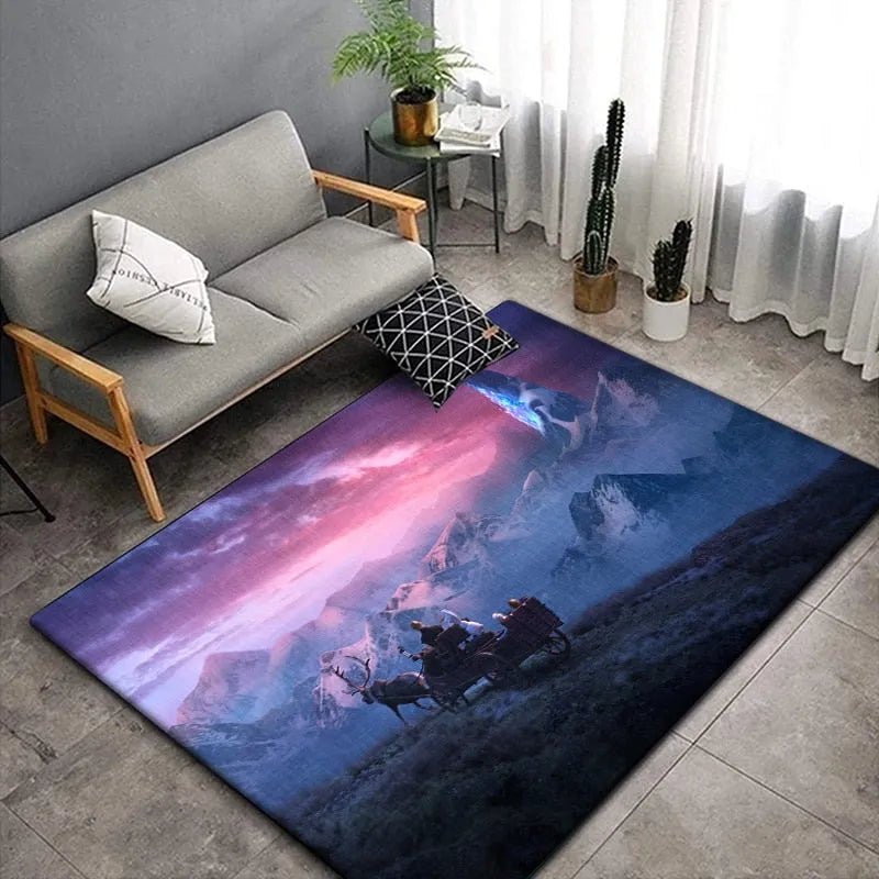 Tapis de chambre Reine des Neiges en 60x90cm, 80x120cm ou 90x130cm