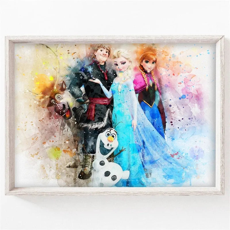 Toile Art Reine des Neiges en 21x30cm à 60x80cm