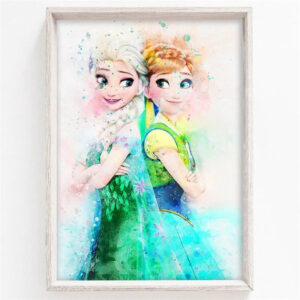 Toile peinture Reine des Neiges en 21x30cm à 60x80cm