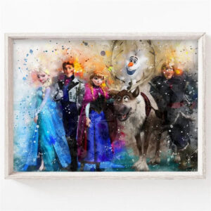 Toile personnages Disney Reine des Neiges multiformat