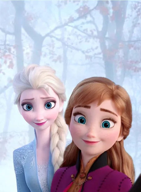 Toile Reine des Neiges Selfie en coloris Navy Blue
