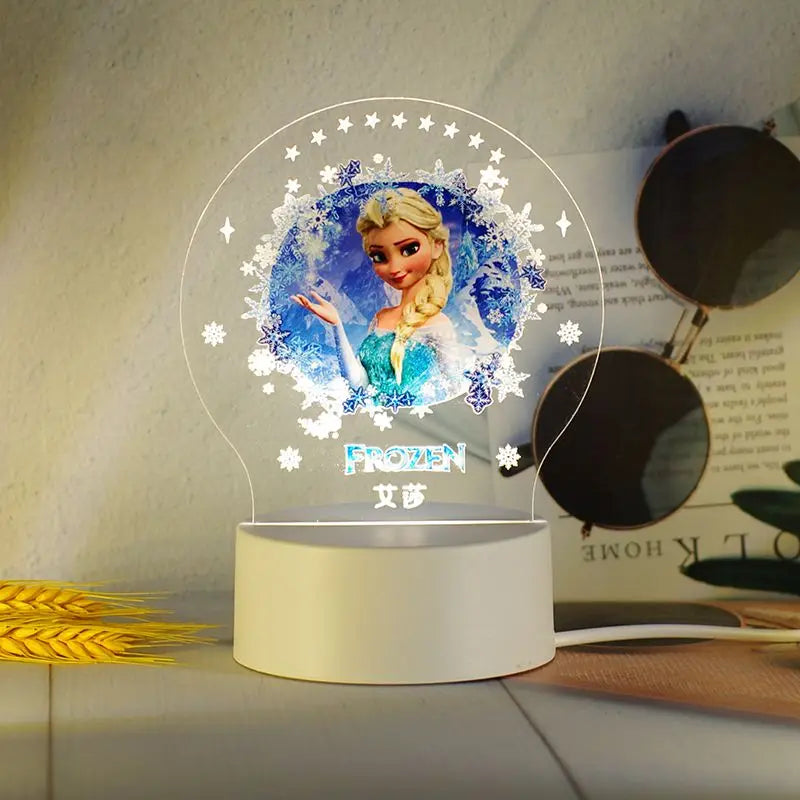 Veilleuse La Reine des Neiges 2D en 12 CM USB
