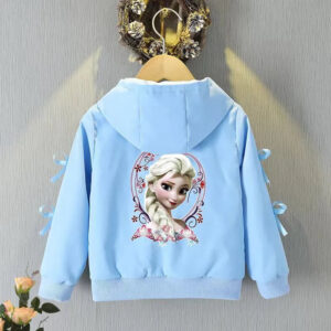 Veste d'extérieur bleue Reine des Neiges, tailles 2T à 12T