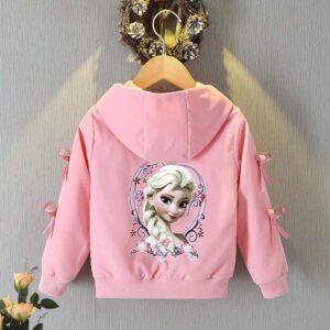 Veste d'extérieur rose Reine des Neiges, tailles 2T à 12T