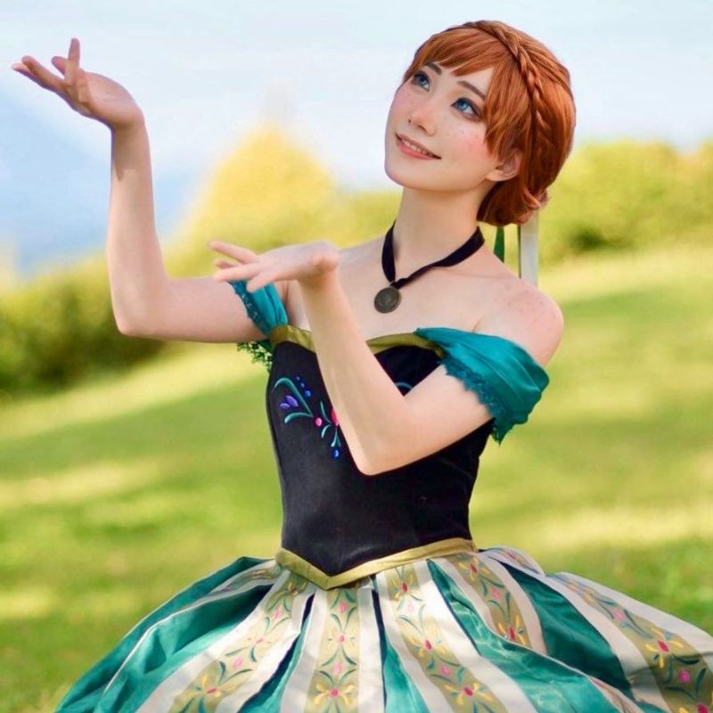 Robe adulte Anna Reine des Neiges, tailles S à 3XL – Image 4