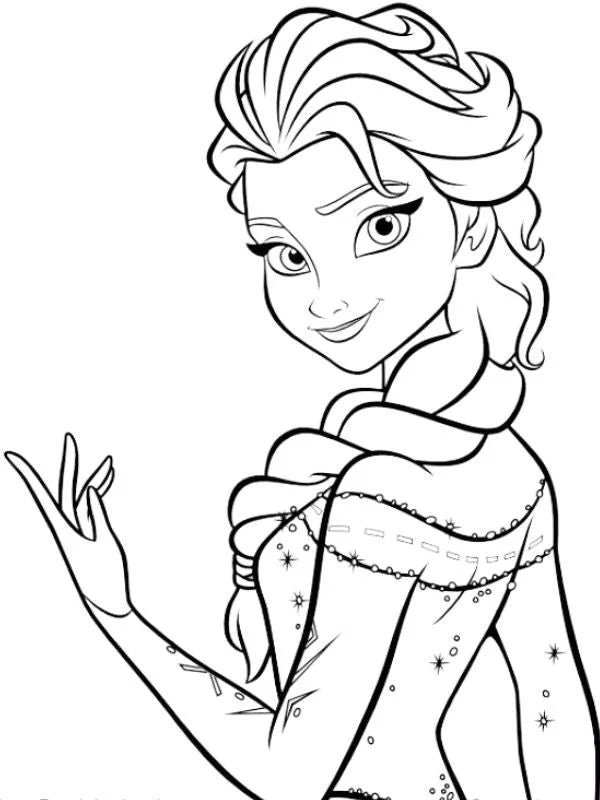 Coloriage à imprimer Reine des Neiges – Image 2