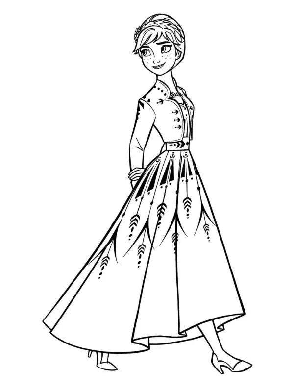 Coloriage à imprimer Reine des Neiges – Image 3