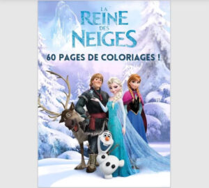 Coloriage à imprimer Reine des Neiges