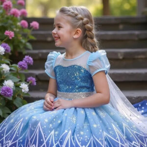 Robe de déguisement enfant La Reine des Neiges