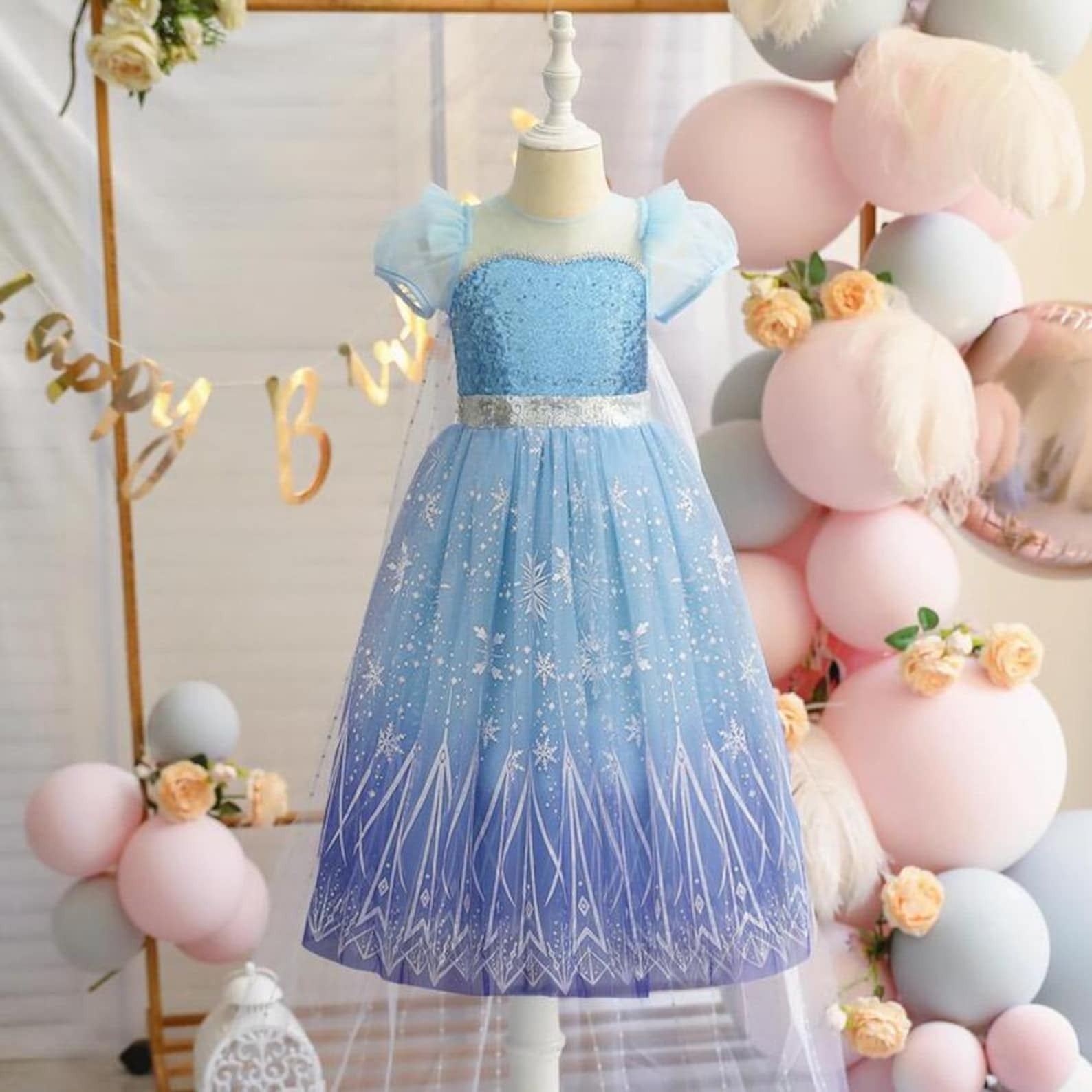 Robe LED La Reine des Neiges avec lumières – Image 4