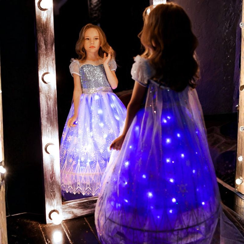 Robe LED La Reine des Neiges avec lumières – Image 2